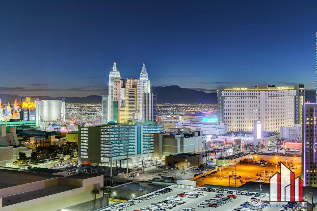 Mgm Signature-22-707 F1 Track & Strip View Balcony Las Vegas Bagian luar foto